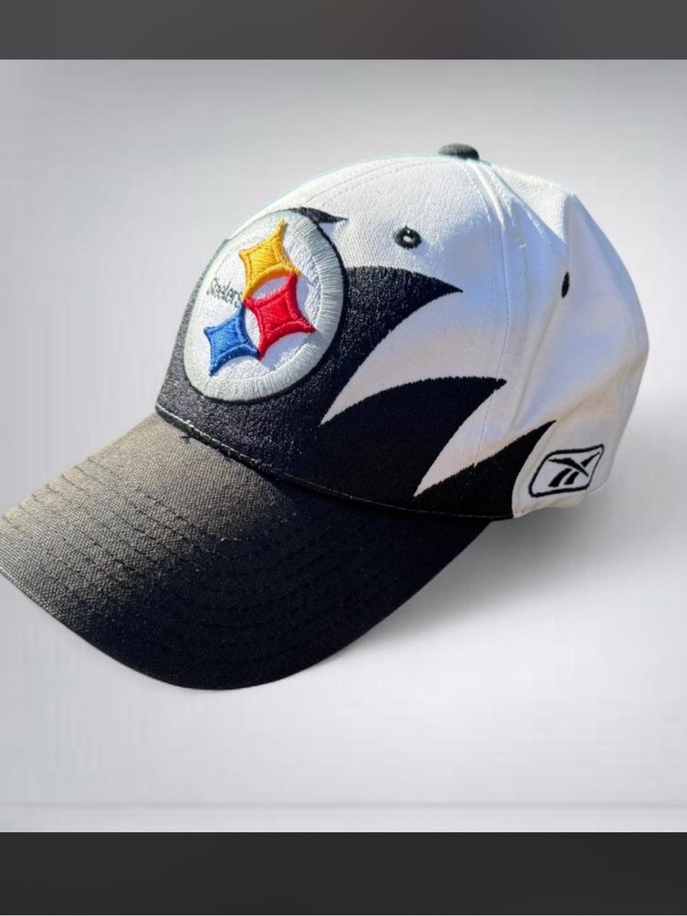 Vintage 90s Reebok Pittsburgh Steelers Sharktooth Baseball Cap Collector Piece